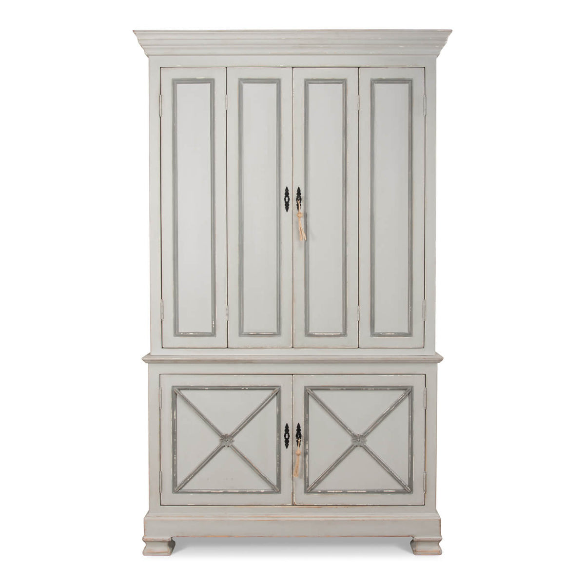 Tall Provincial Painted Cabinet - English Georgian America
