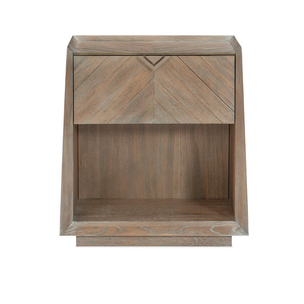 Tapered Ash Modern Nightstand - English Georgian America