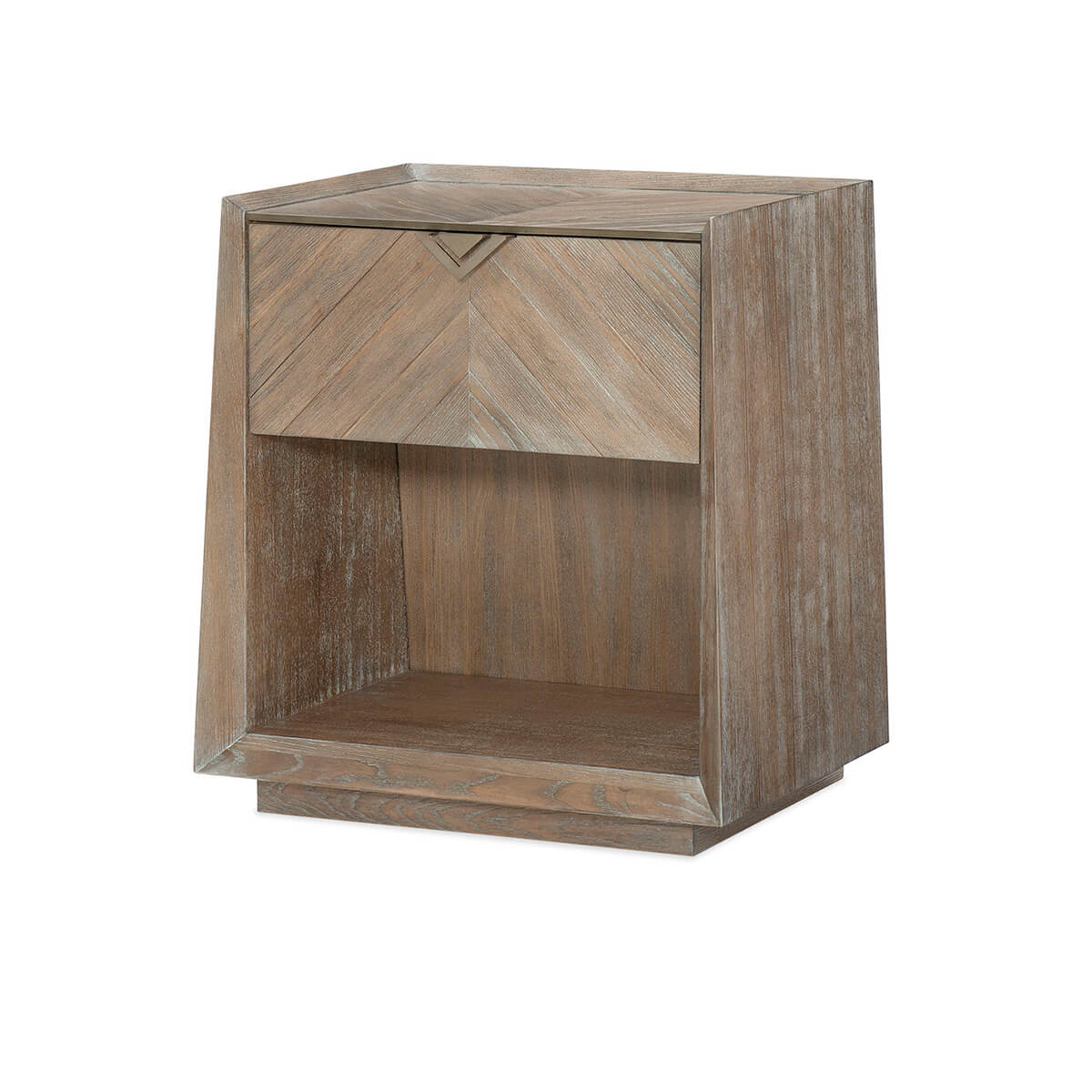 Tapered Ash Modern Nightstand - English Georgian America
