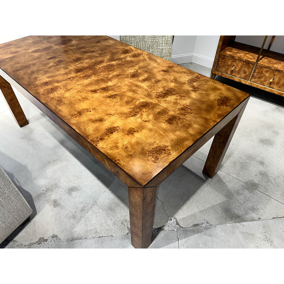 The Burl Wood Parson Desk - English Georgian America