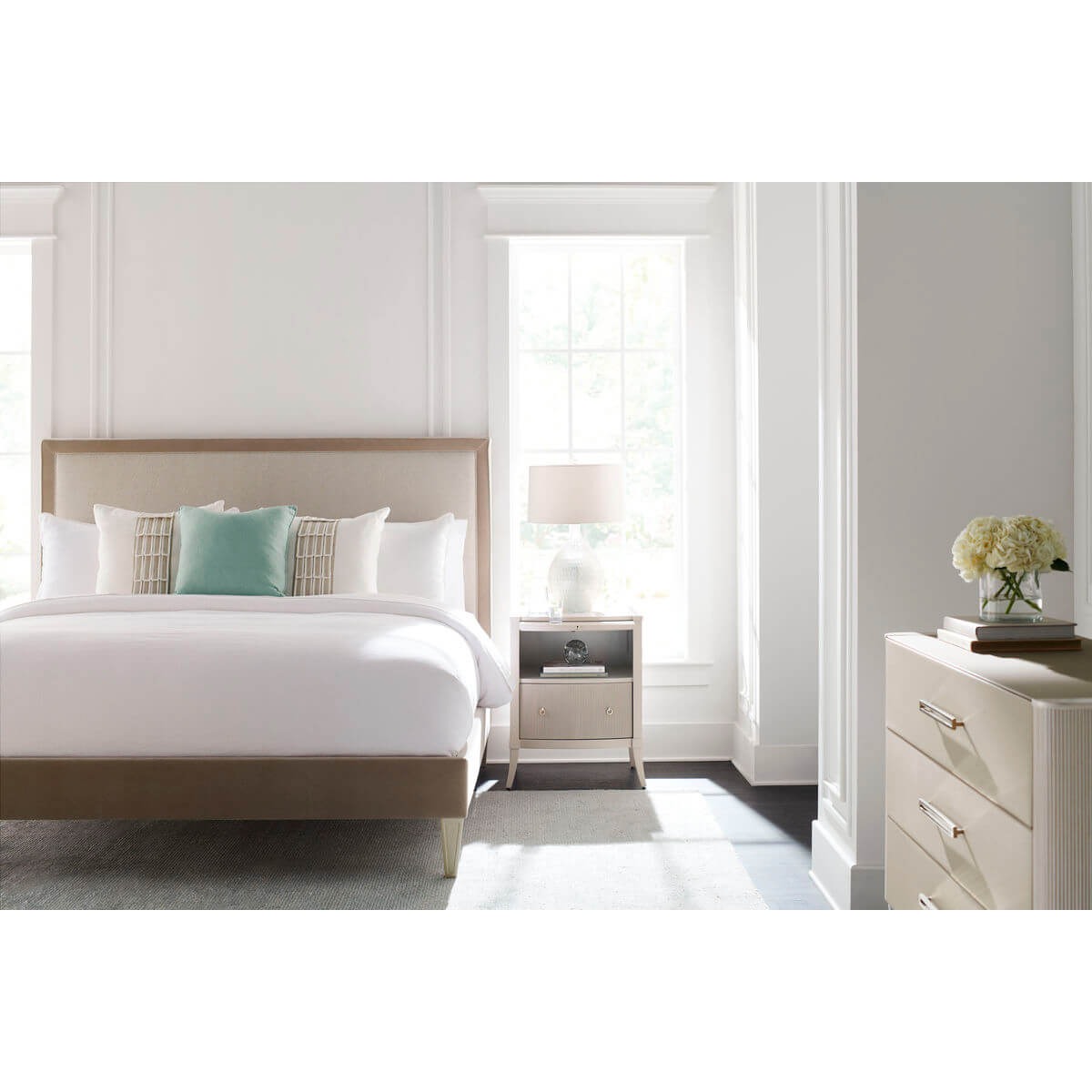 Three Drawer Modern Dresser - English Georgian America