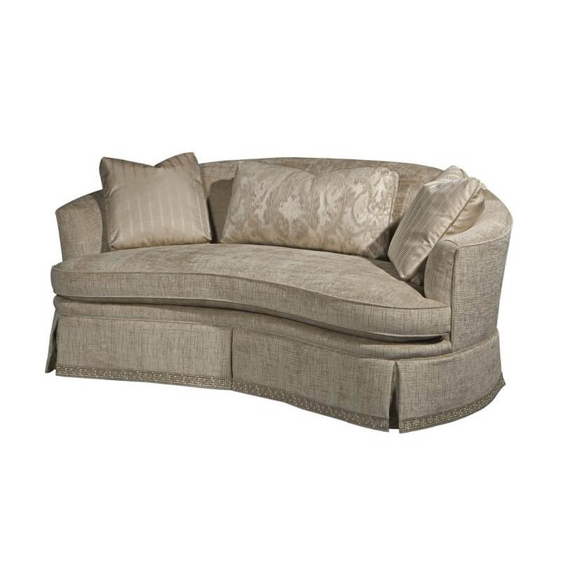 Traditional Curved Back Sofa - English Georgian America