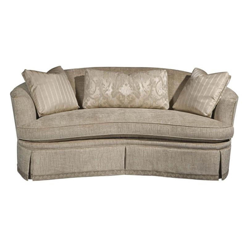 Traditional Curved Back Sofa - English Georgian America