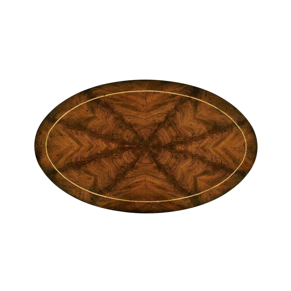 Traditional Mahogany Oval Side Table - English Georgian America