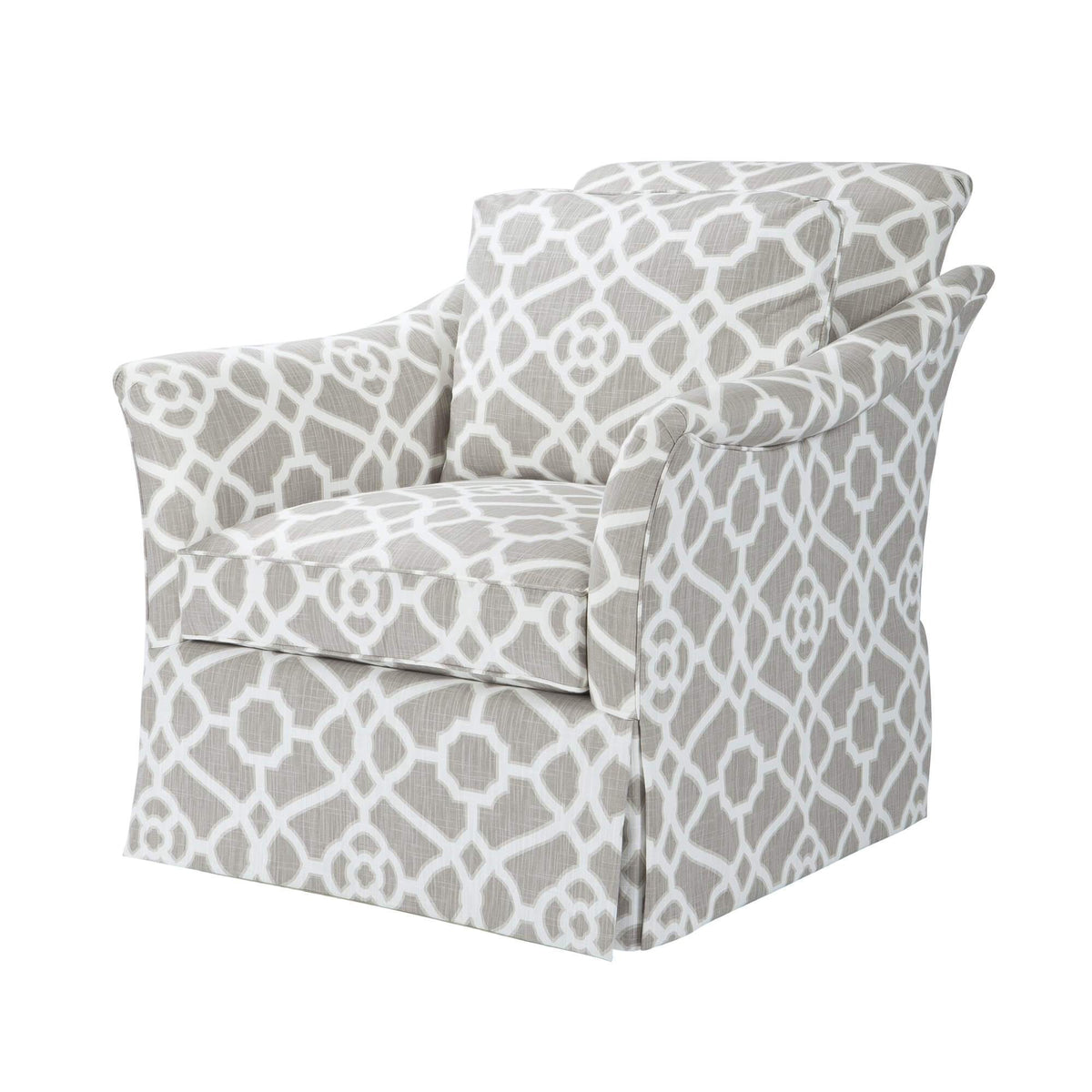 Traditional Upholstered Armchair - English Georgian America