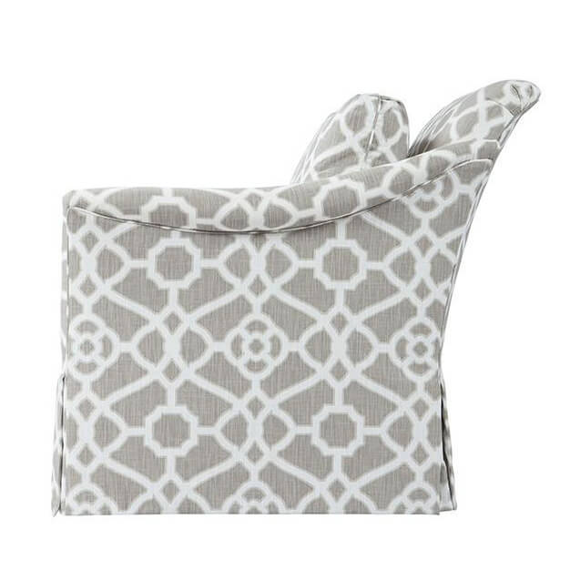 Traditional Upholstered Armchair - English Georgian America