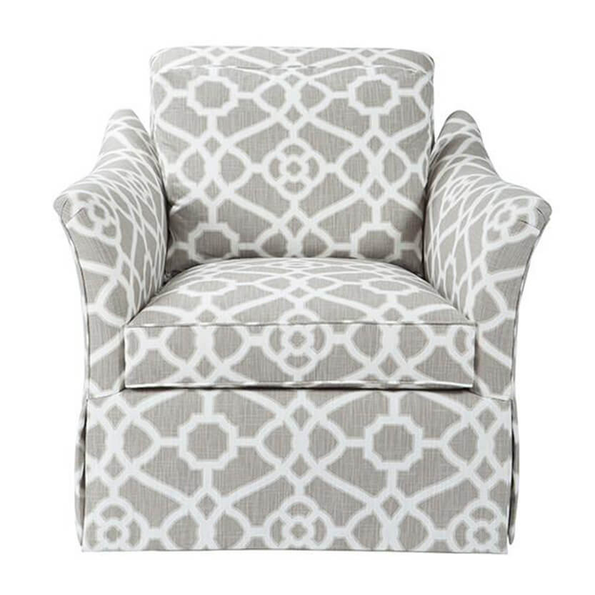 Traditional Upholstered Armchair - English Georgian America