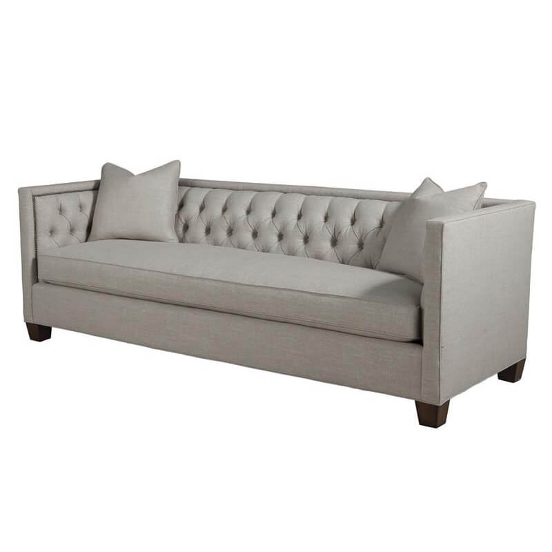 Transitional Tufted Sofa - English Georgian America