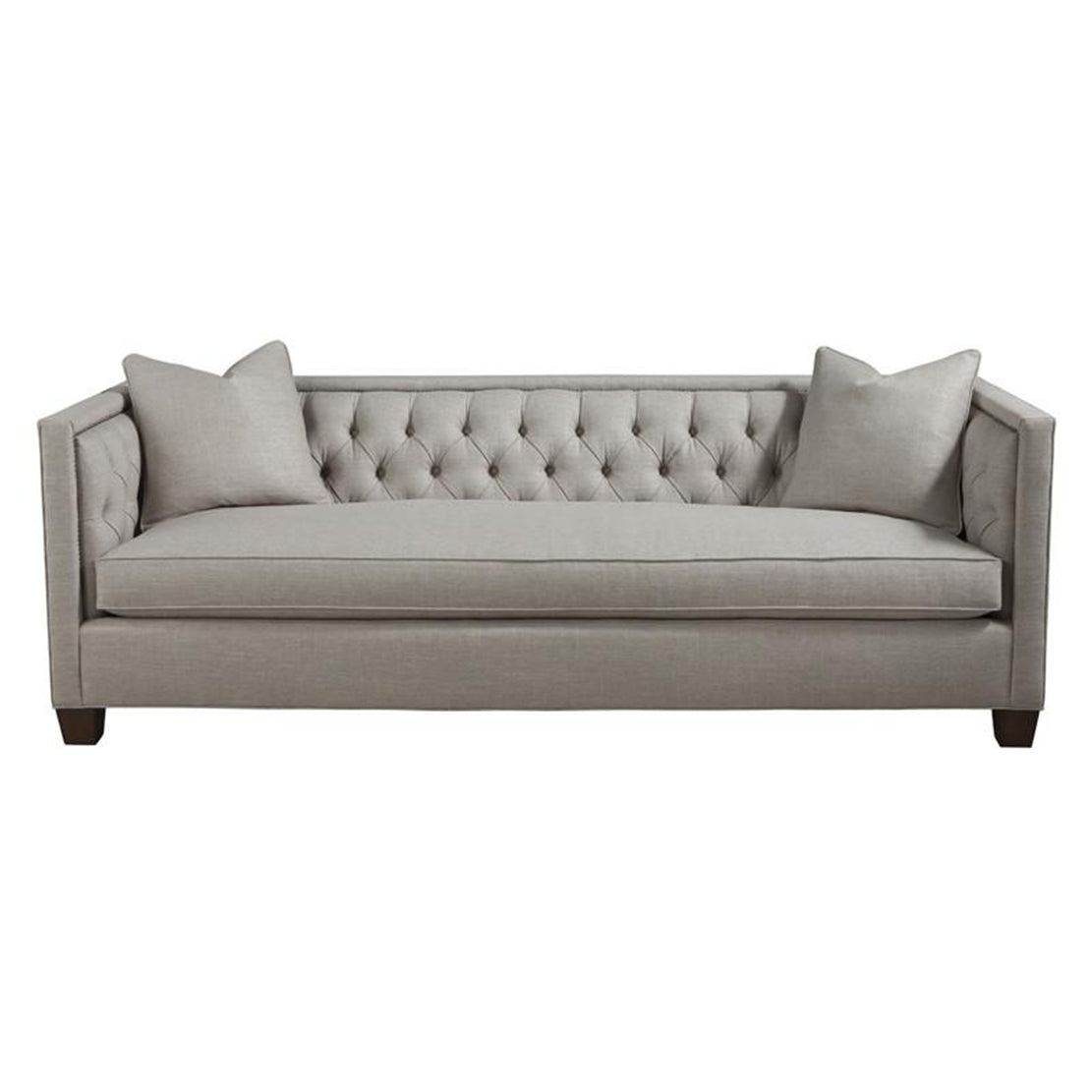 Transitional Tufted Sofa - English Georgian America