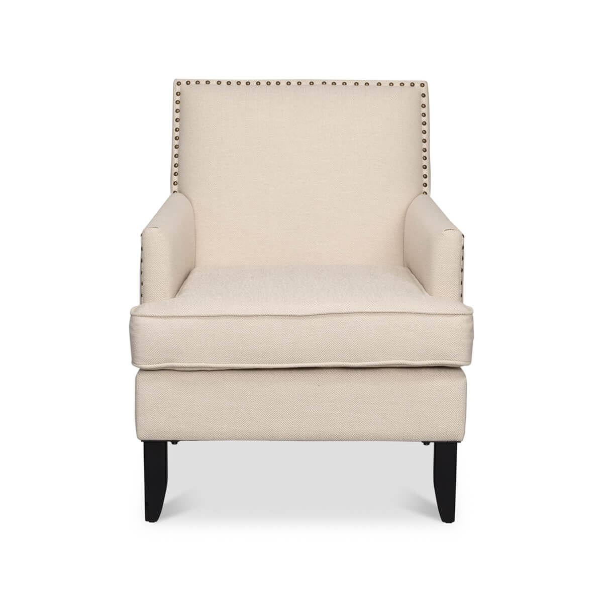 Transitional Upholstered Armchair - English Georgian America