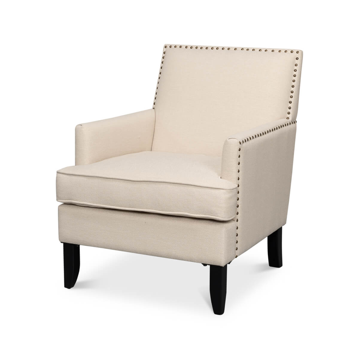 Transitional Upholstered Armchair - English Georgian America