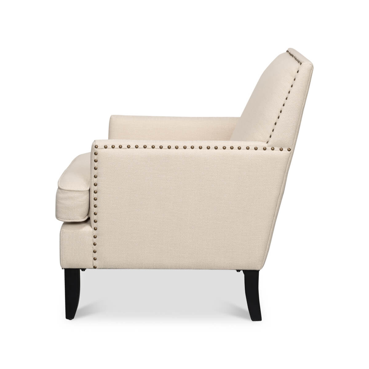 Transitional Upholstered Armchair - English Georgian America