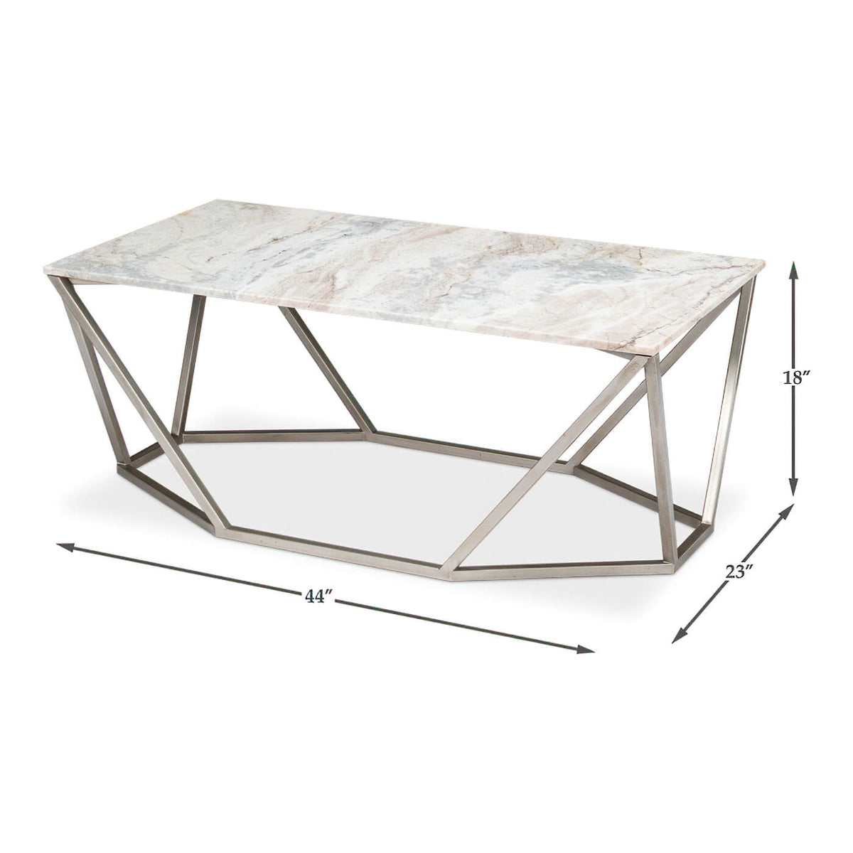 Trapezoid Modern Coffee Table - English Georgian America