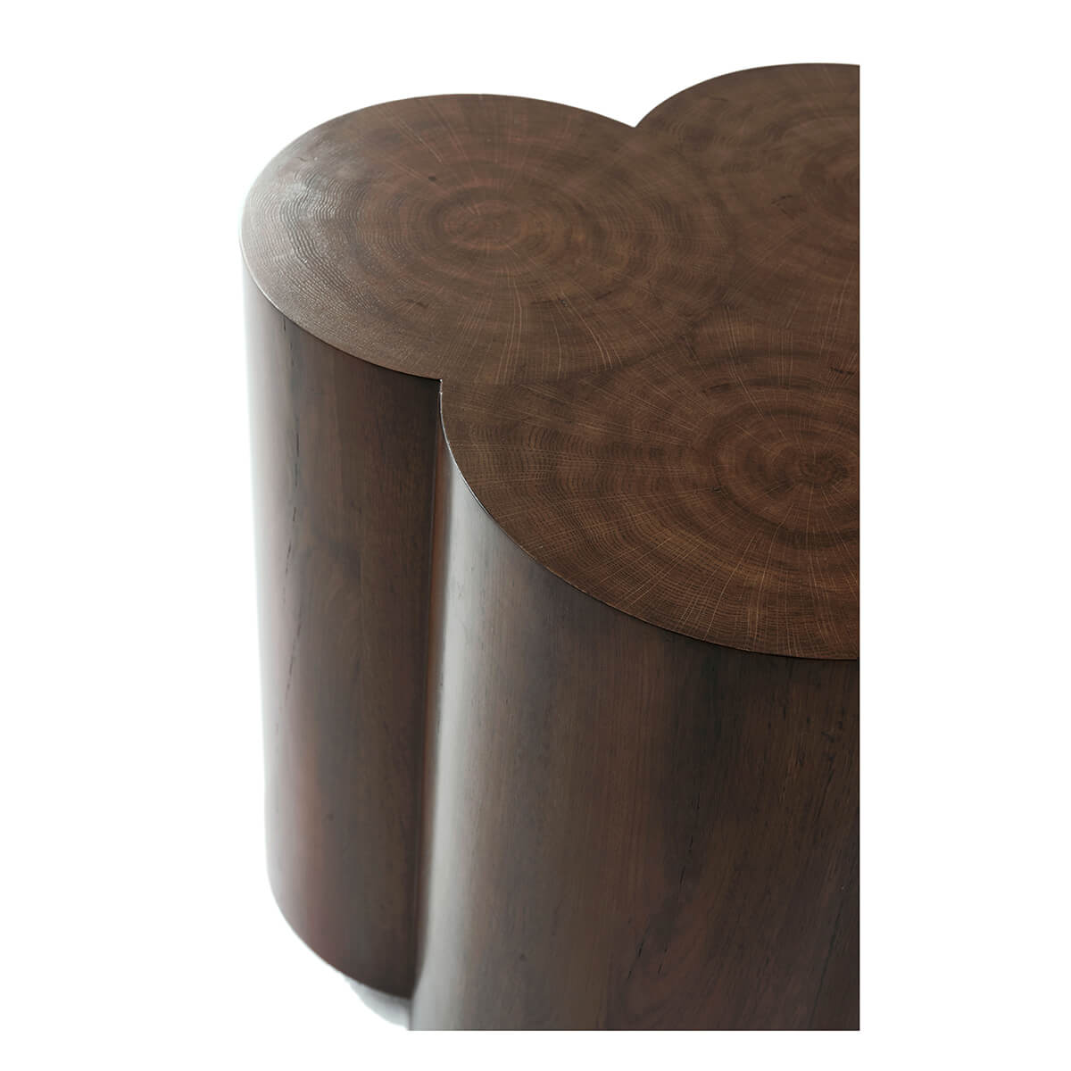 Trefoil Oak Natural Accent Table - English Georgian America