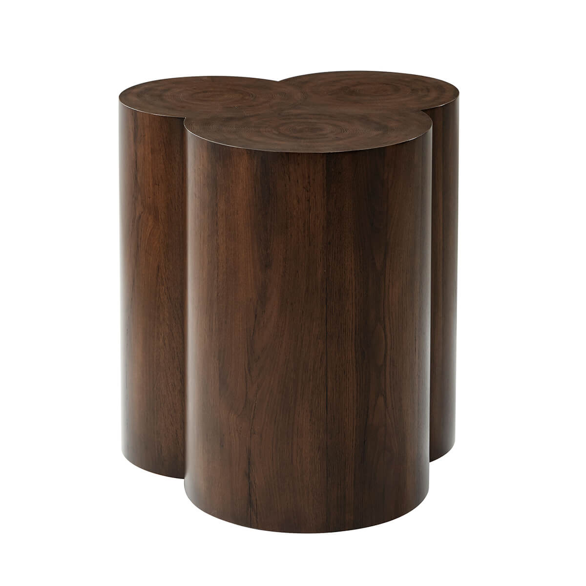 Trefoil Oak Natural Accent Table - English Georgian America