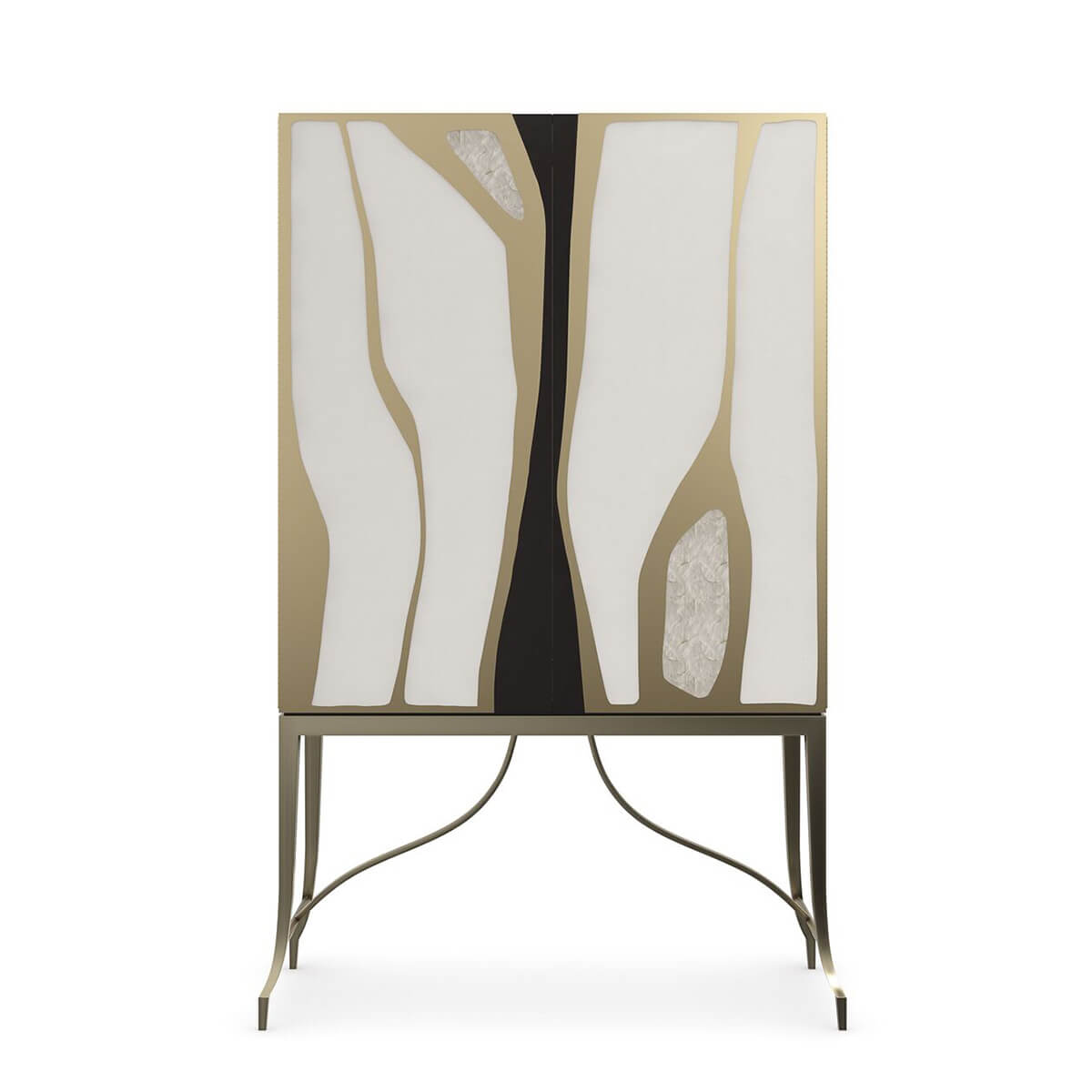 Truffles Mid Century Bar Cabinet - English Georgian America