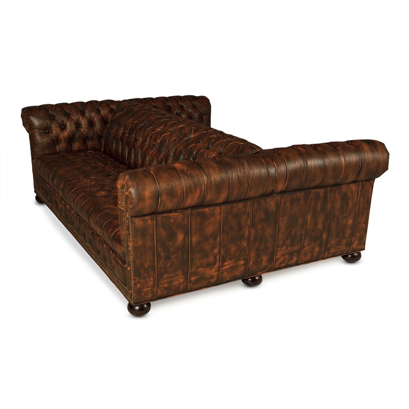 Tufted Chesterfield Double Sided Sofa - English Georgian America