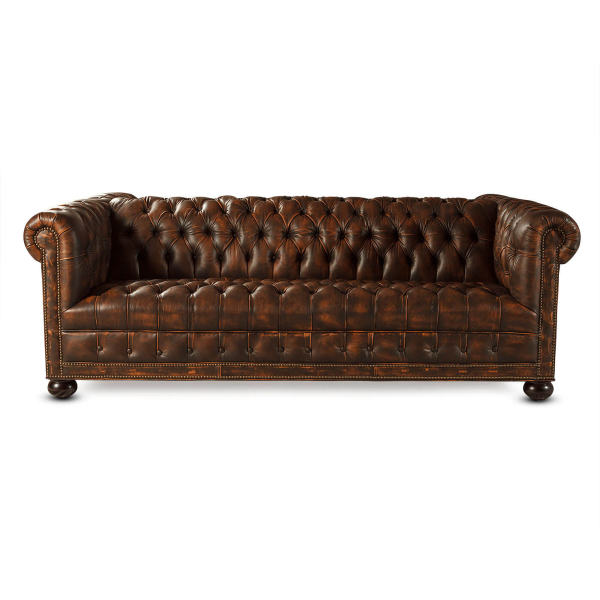 Tufted Chesterfield Double Sided Sofa - English Georgian America