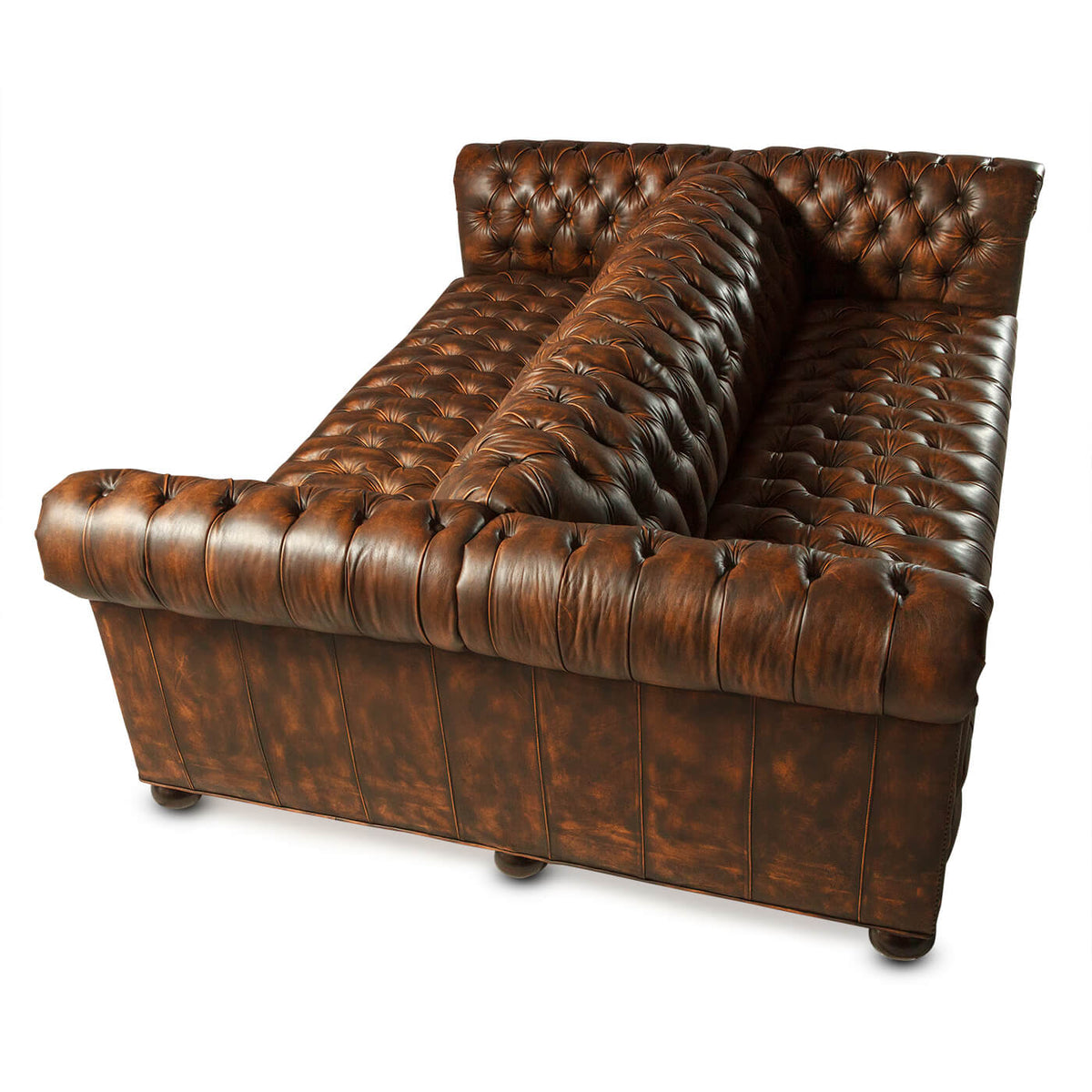 Tufted Chesterfield Double Sided Sofa - English Georgian America