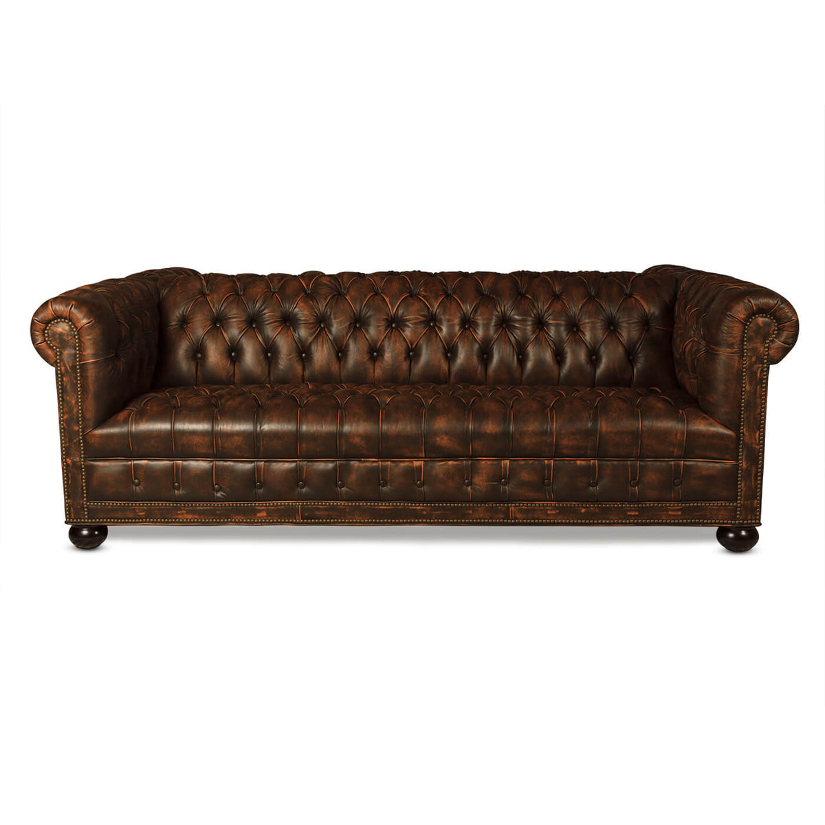 Tufted Chesterfield Double Sided Sofa - English Georgian America