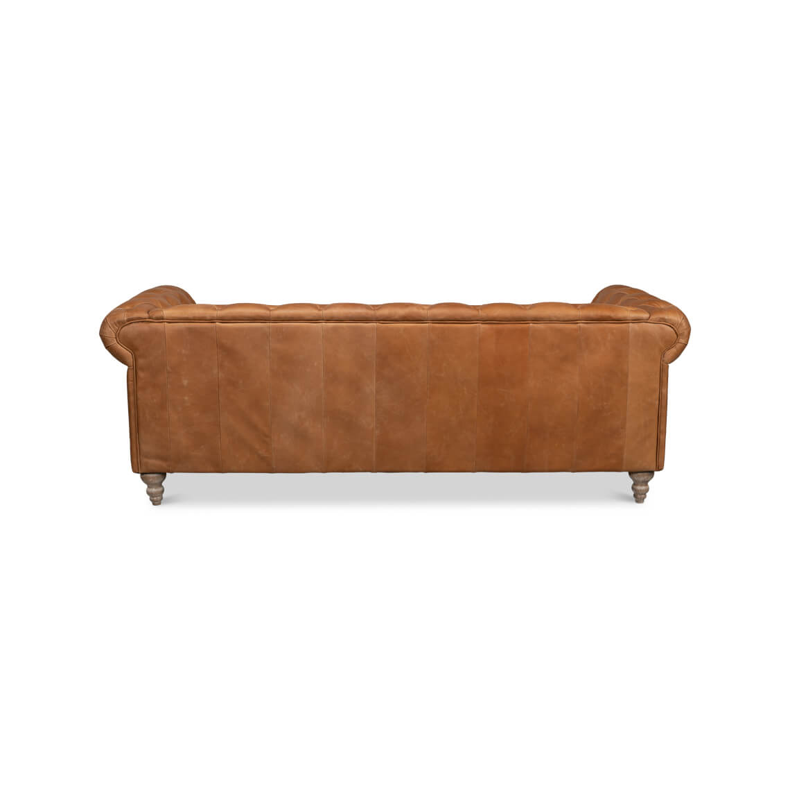 Tufted Leather Chesterfield Sofa - English Georgian America