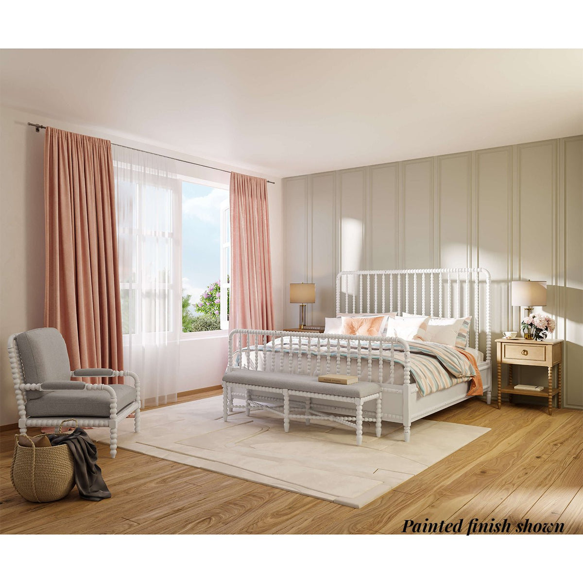 Twin Size Spindle Bed Frame - English Georgian America