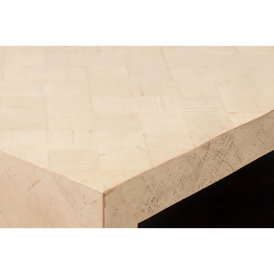 Two-Tone Geometric Coffee Table - English Georgian America