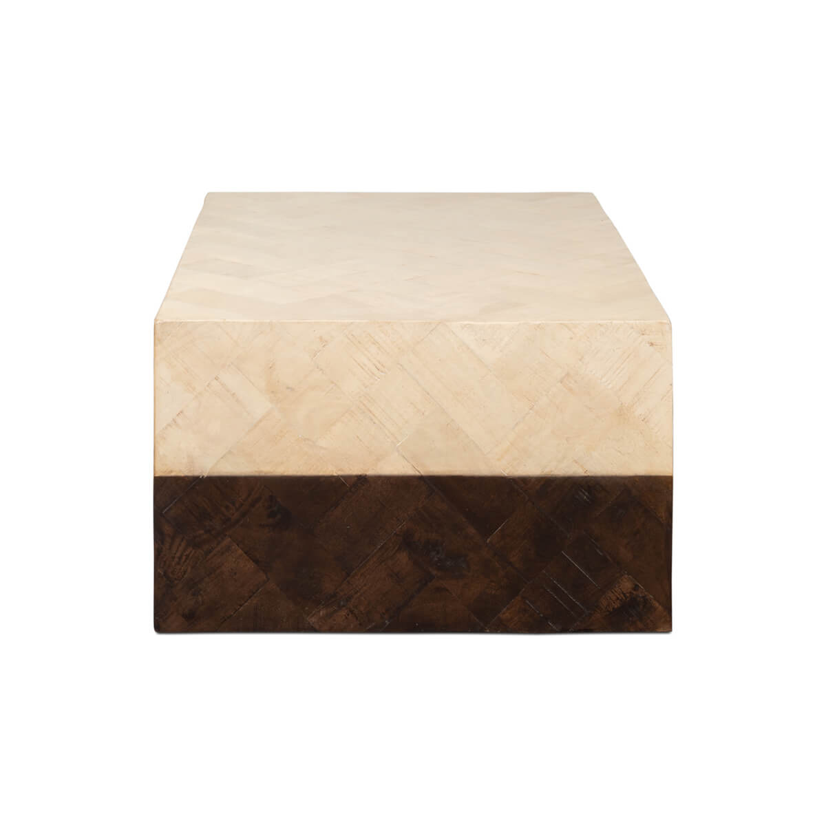 Two-Tone Geometric Coffee Table - English Georgian America