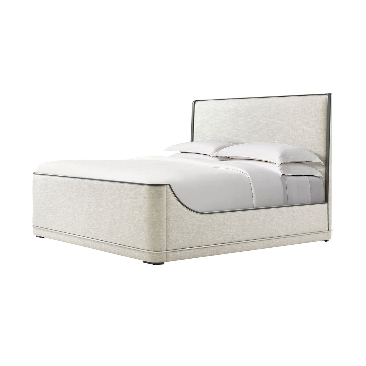 Upholstered Art Deco Bed - English Georgian America