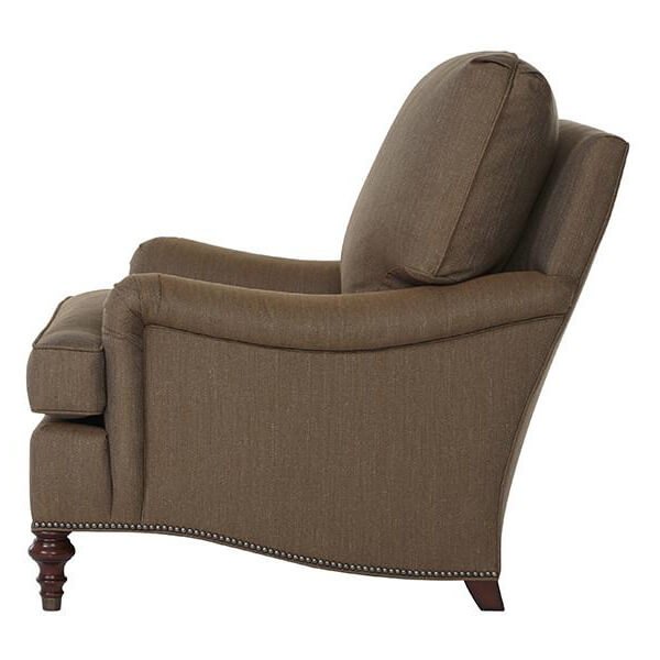 Victorian Style Upholstered Armchair - English Georgian America