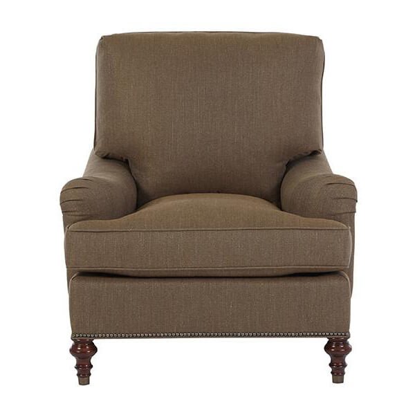 Victorian Style Upholstered Armchair - English Georgian America