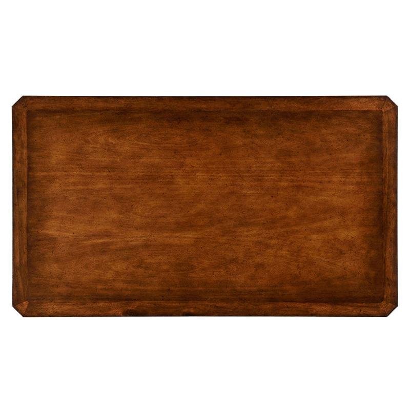 Victorian Style Walnut Coffee Table - English Georgian America