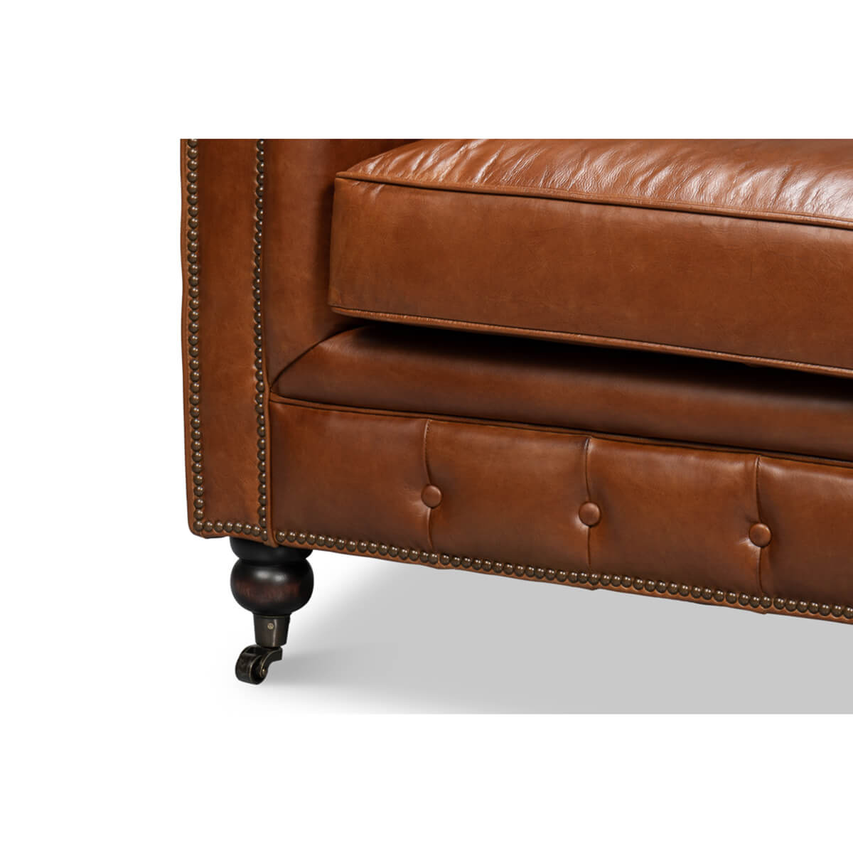 Vintage Style Classic Chesterfield Sofa - English Georgian America