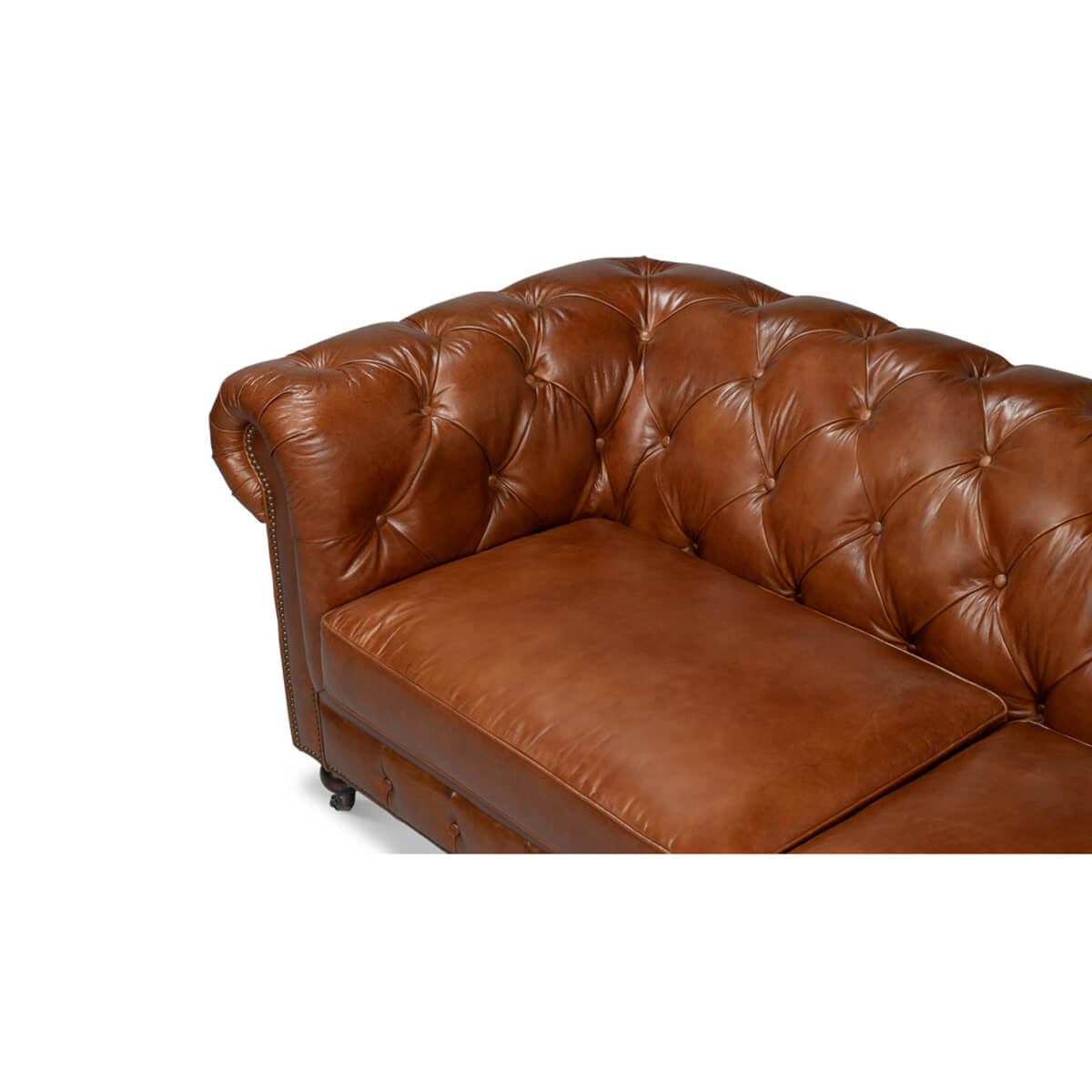 Vintage Style Classic Chesterfield Sofa - English Georgian America