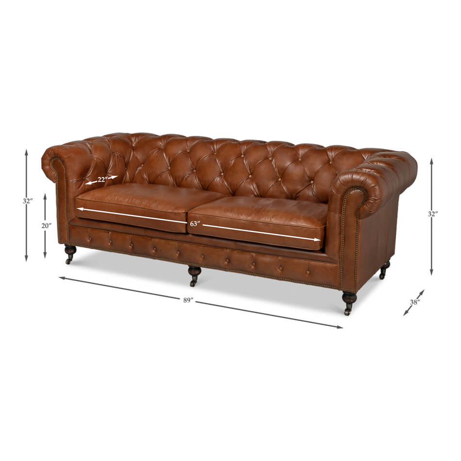 Vintage Style Classic Chesterfield Sofa Classic Sofas English Georgian America