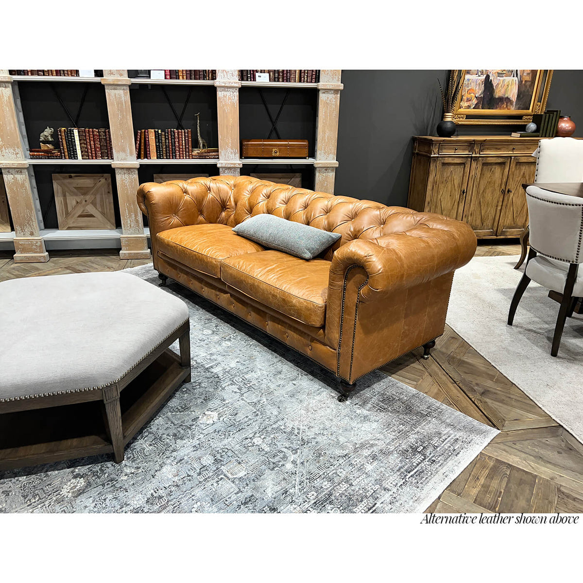 Vintage Style Classic Chesterfield Sofa - English Georgian America