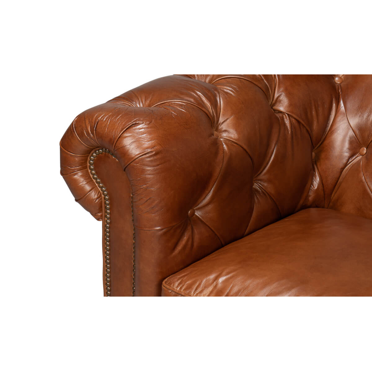 Vintage Style Classic Chesterfield Sofa - English Georgian America