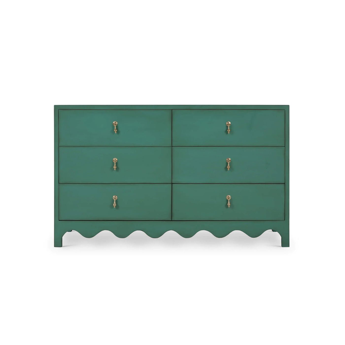 Vintage Willow Green Dresser - English Georgian America
