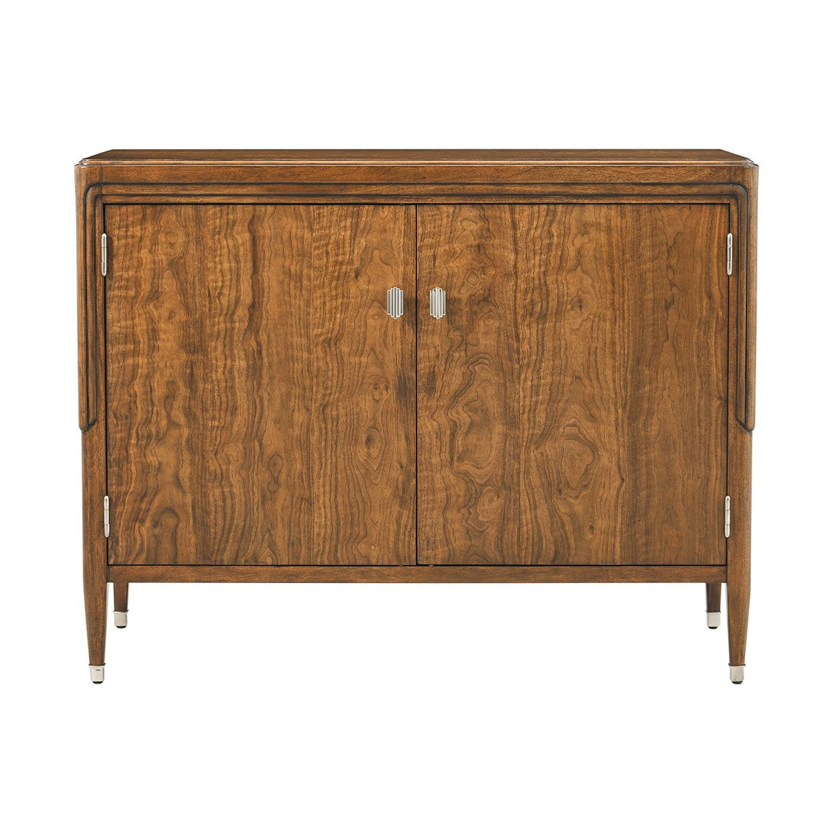 Walnut Art Deco Cabinet - English Georgian America