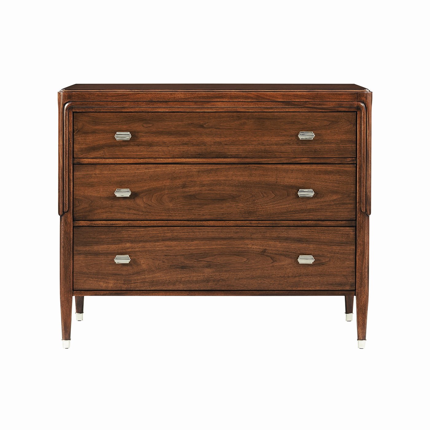 Walnut Art Deco Chest of Drawers - English Georgian America