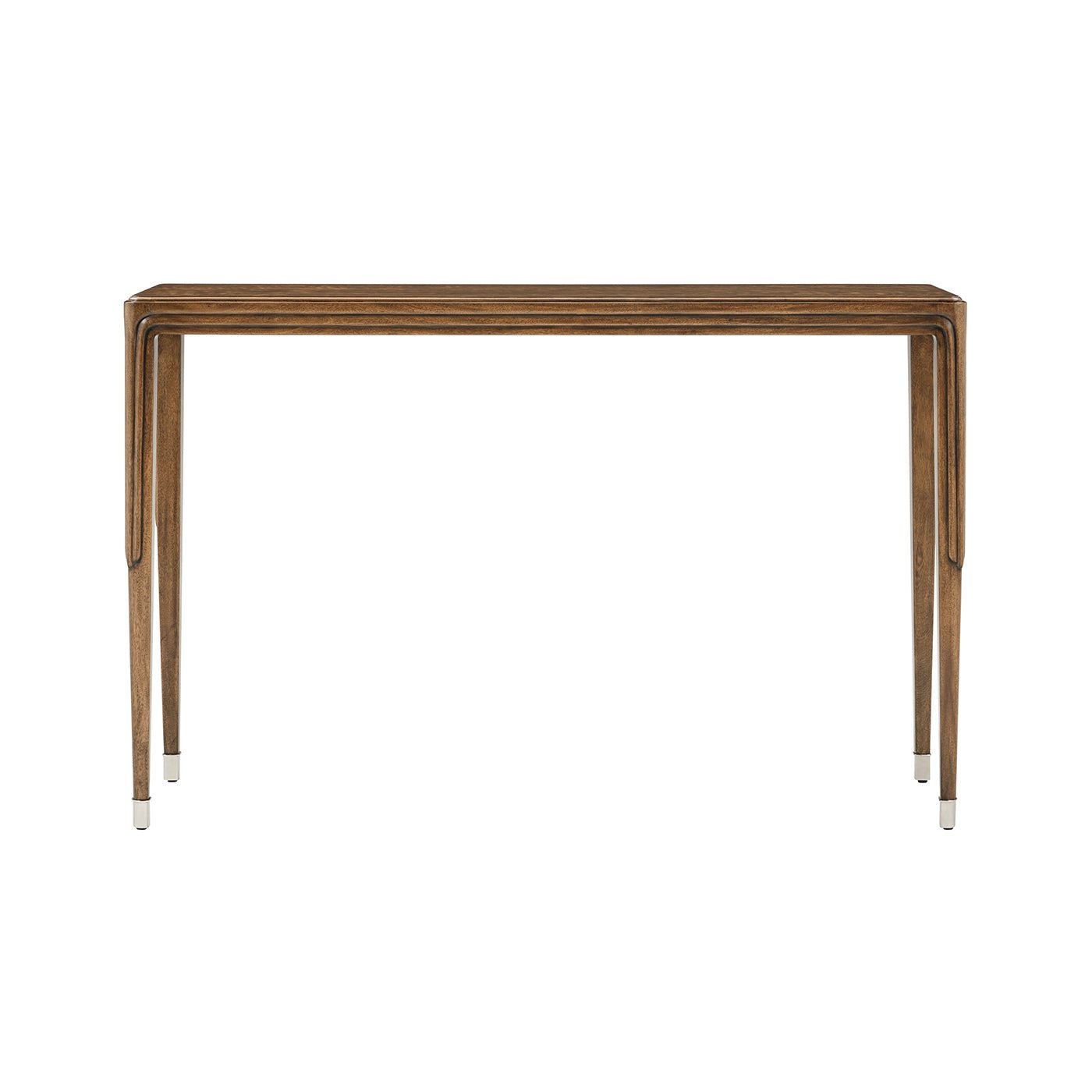 Walnut Art Deco Console Table - English Georgian America