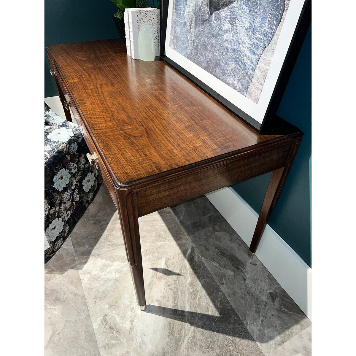 Walnut Art Deco Desk - English Georgian America