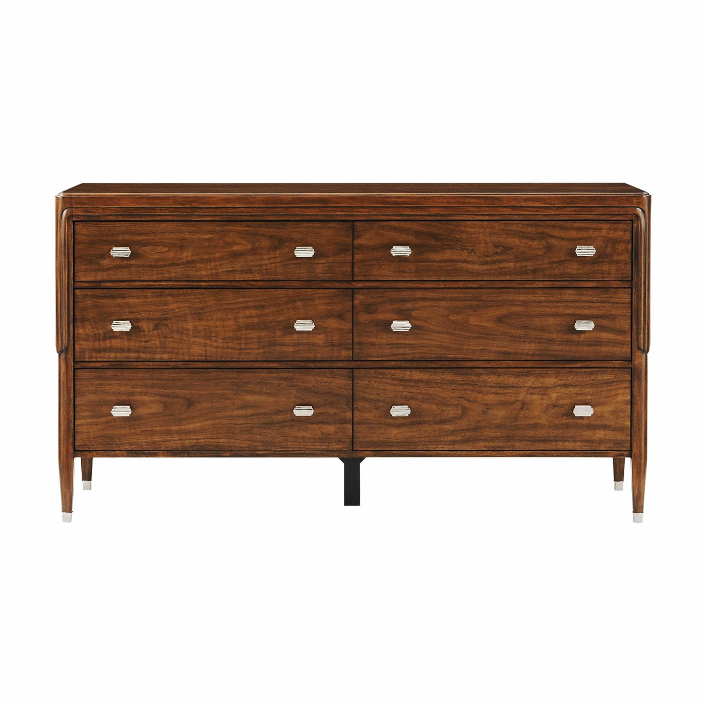 Walnut Art Deco Dresser - English Georgian America