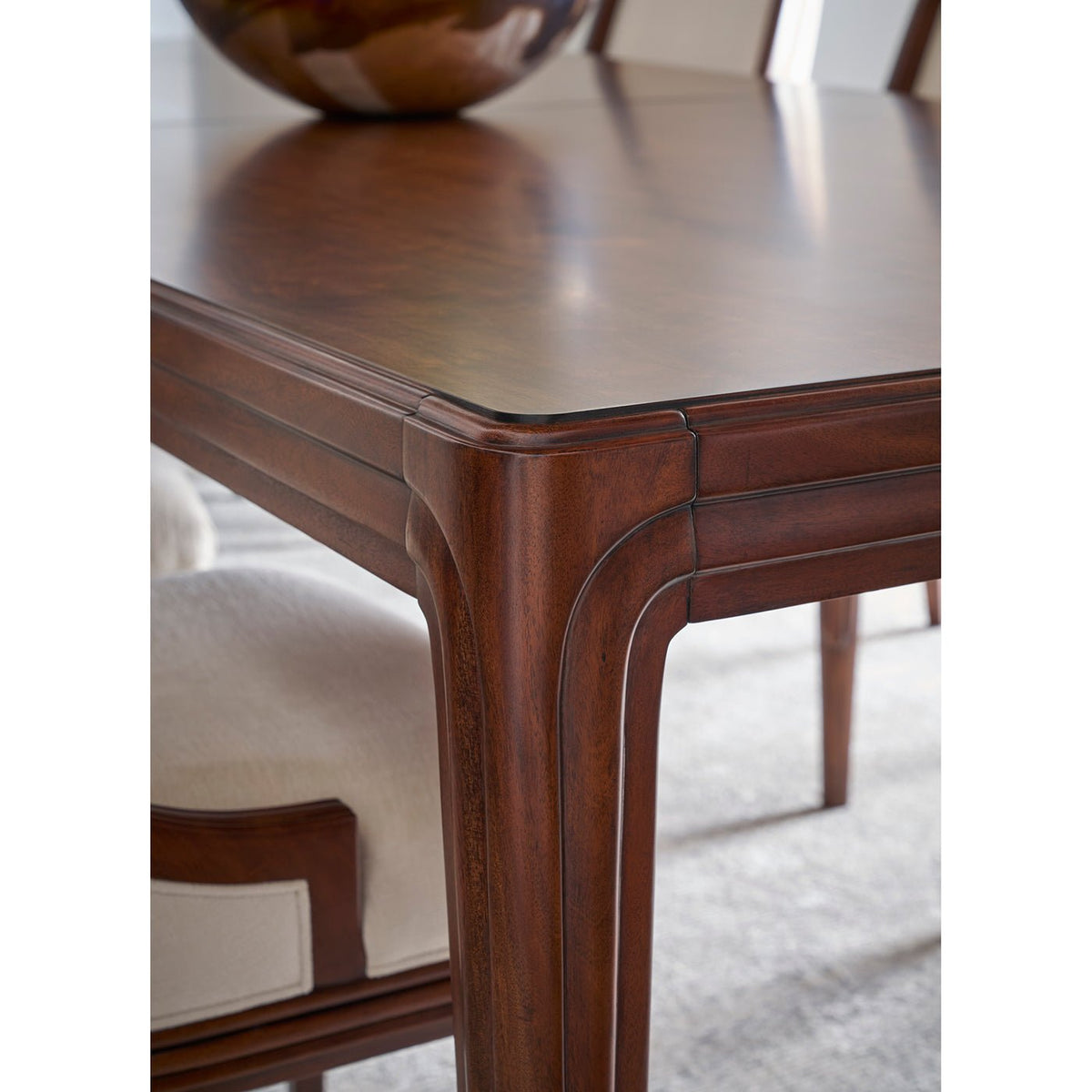 Walnut Art Deco Extension Dining Table - English Georgian America