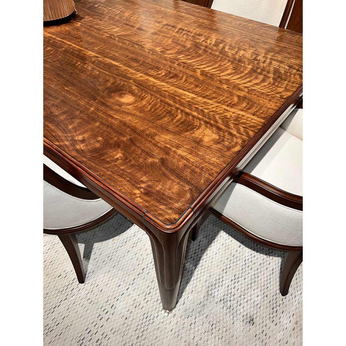 Walnut Art Deco Extension Dining Table - English Georgian America