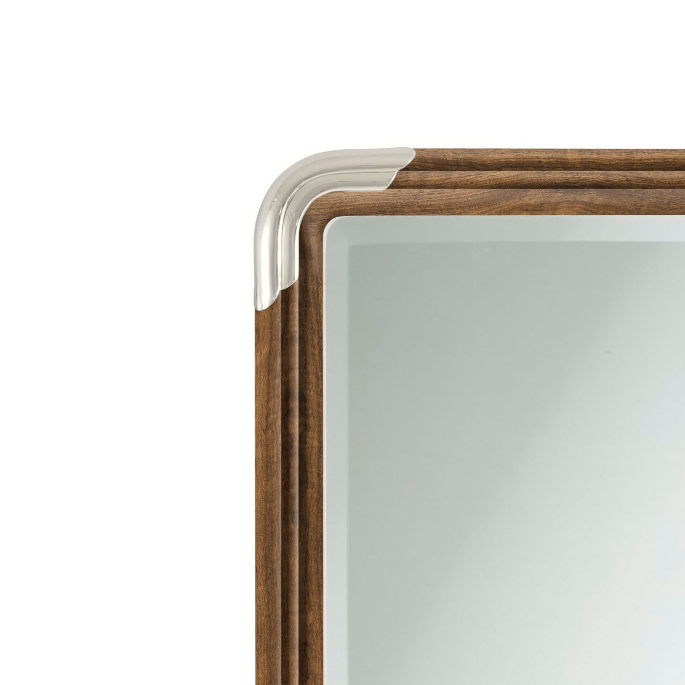 Walnut Art Deco Mirror - English Georgian America