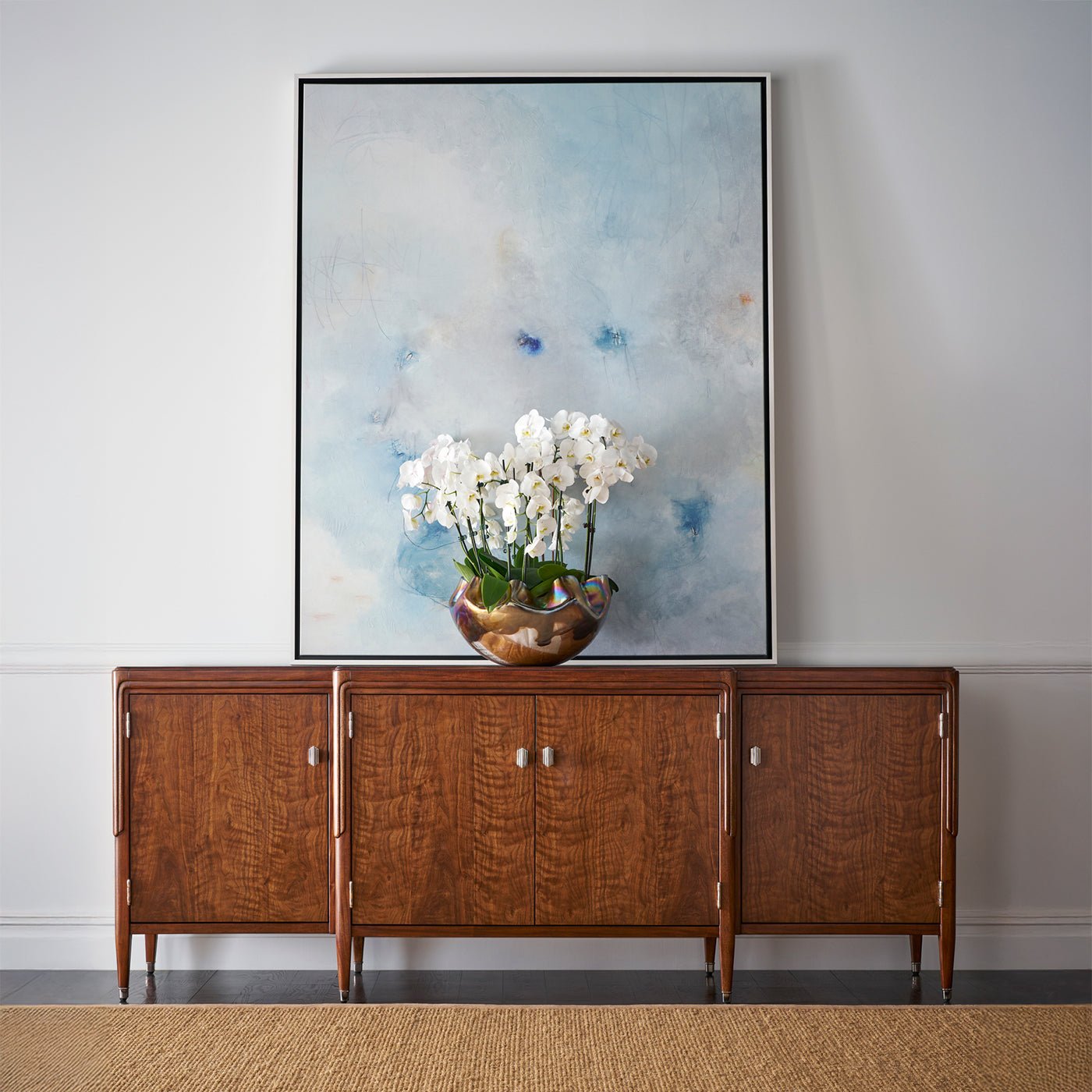 Walnut Art Deco Sideboard - English Georgian America