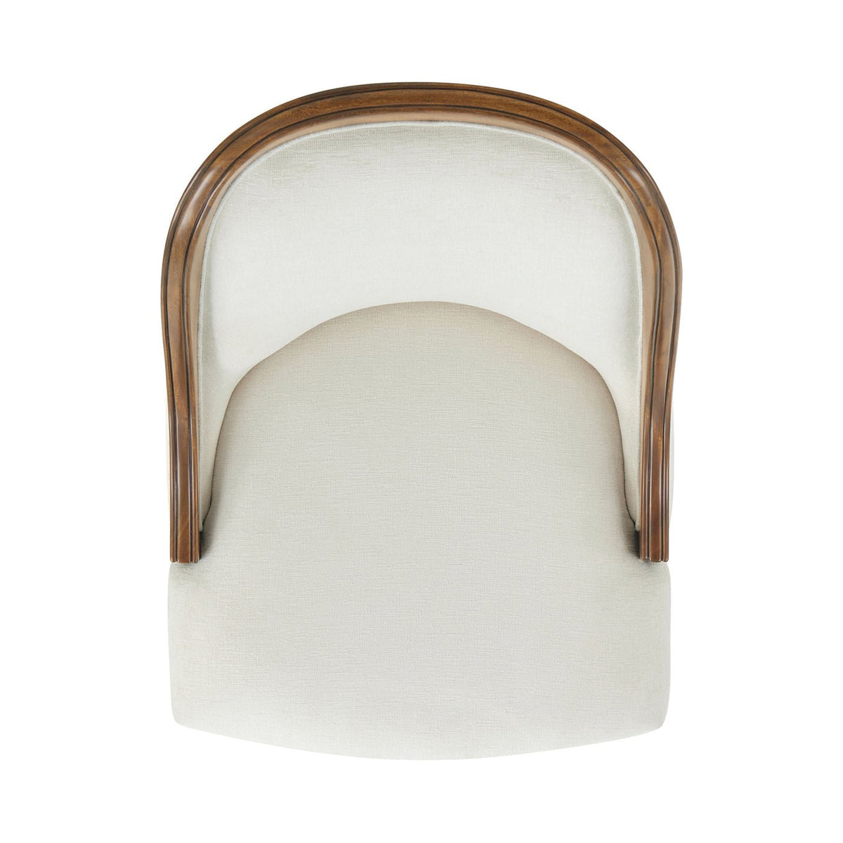 Walnut Art Deco Upholstered Dining Chair - English Georgian America