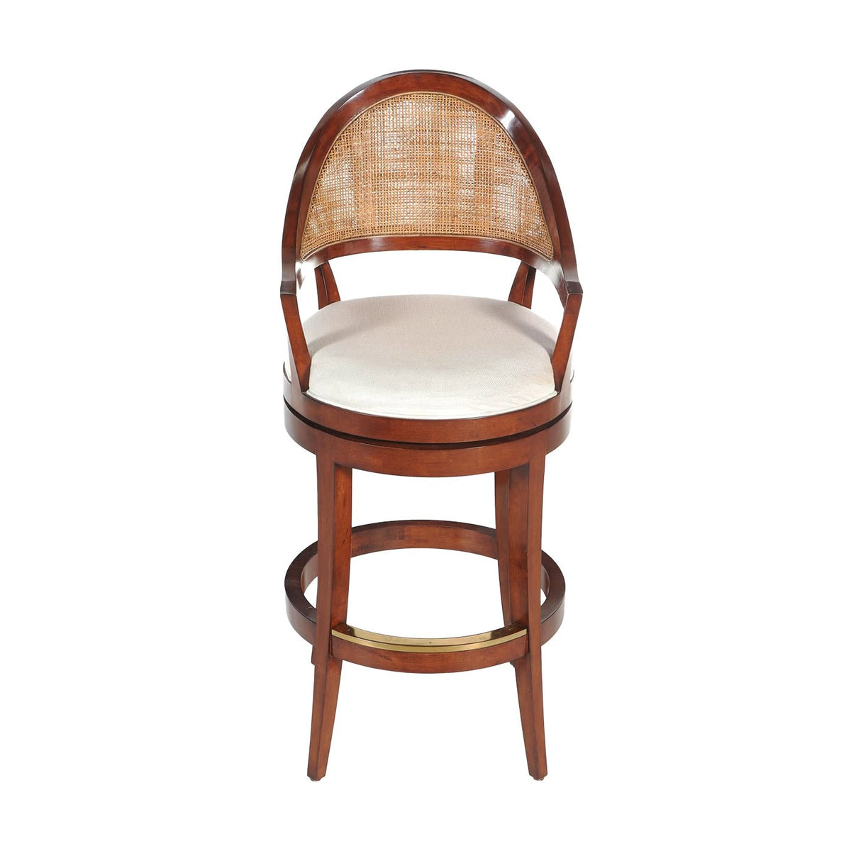 Walnut Swivel Bar Stool - English Georgian America