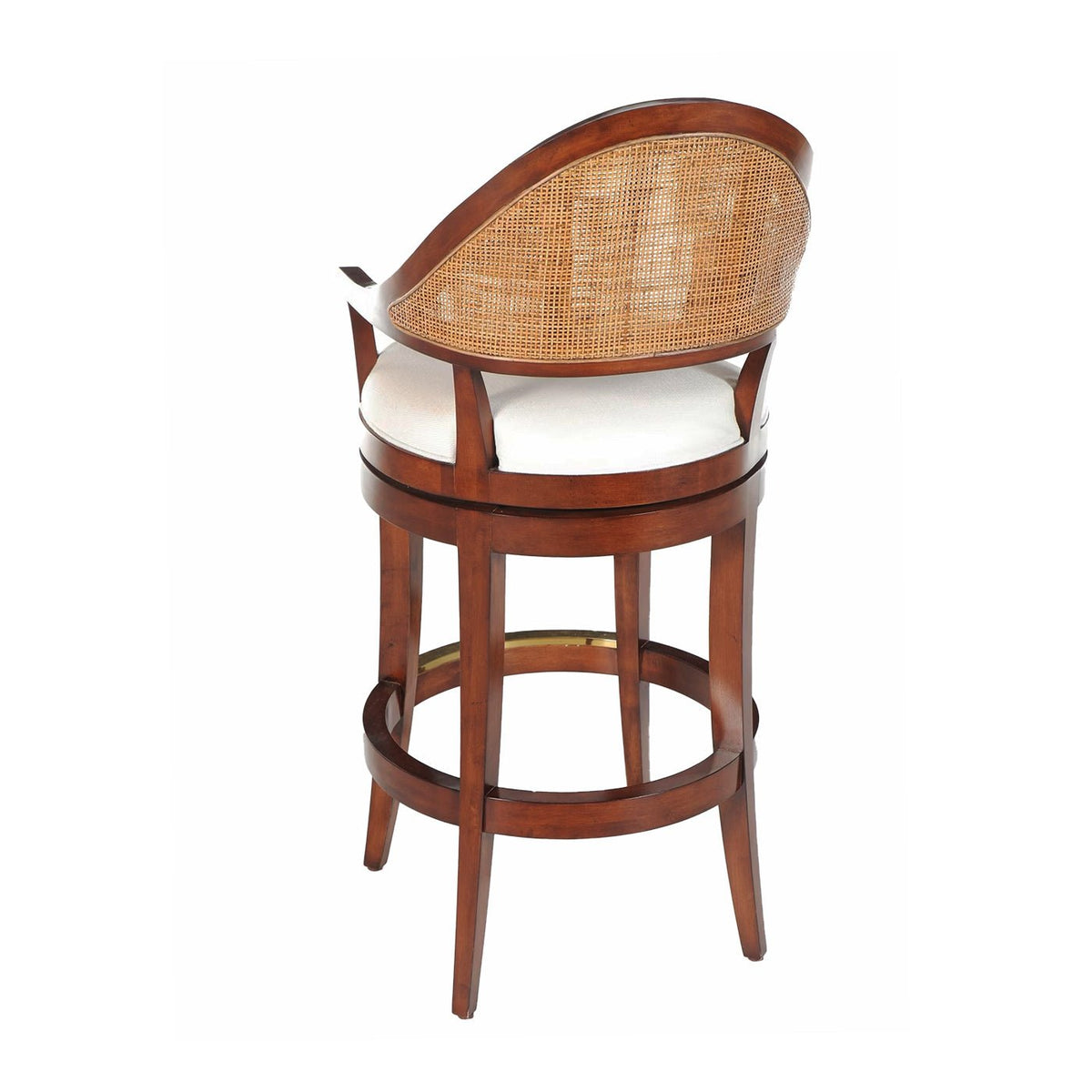 Walnut Swivel Bar Stool - English Georgian America